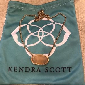 Kendra Scott rose gold pendant necklace